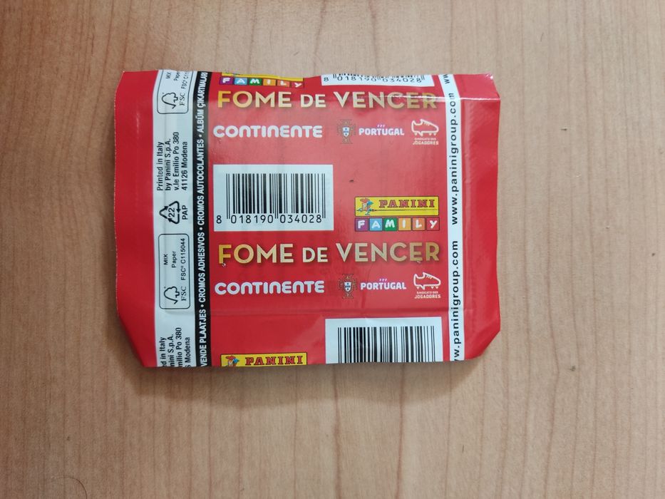 Saquetas cromos Fome de Vencer Panini Continente 2022