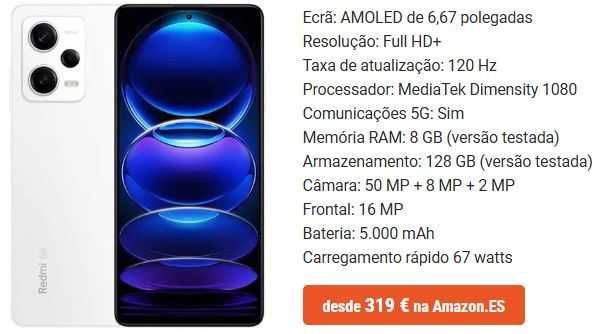 Xiaomi Redmi Note 12 Pro 5G Novo Embalagem selada com Garantia