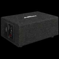 Caixa subwoofer compacta com amplificador