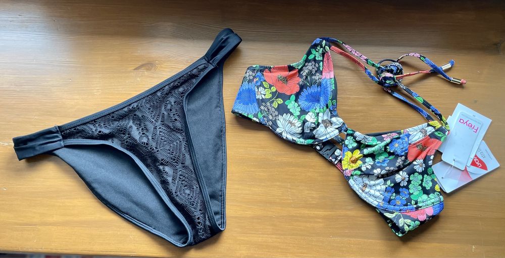 34D 75D Bikini Freya Floral Haze kwiaty M koronka