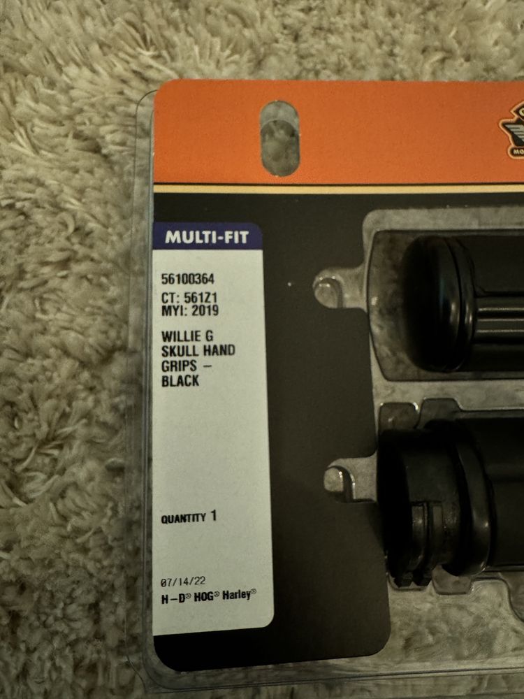 Punhos Willie G Skull para harley davidson