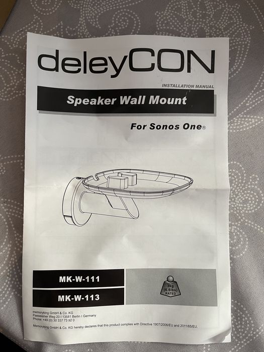 Uchwyt glośnikowy deleycon model mk-w-111 nowy speaker mount