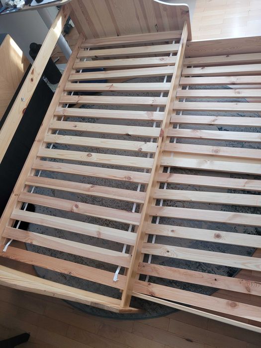 Łóżko podwójne 90x200 z wysuwanym dolnym spaniem 80x190