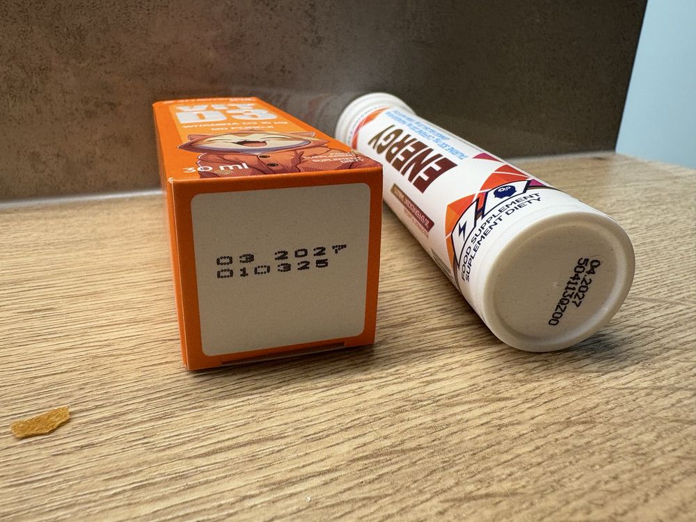 Vitamina d3 w ktoplach i shot energy pakiet nowe