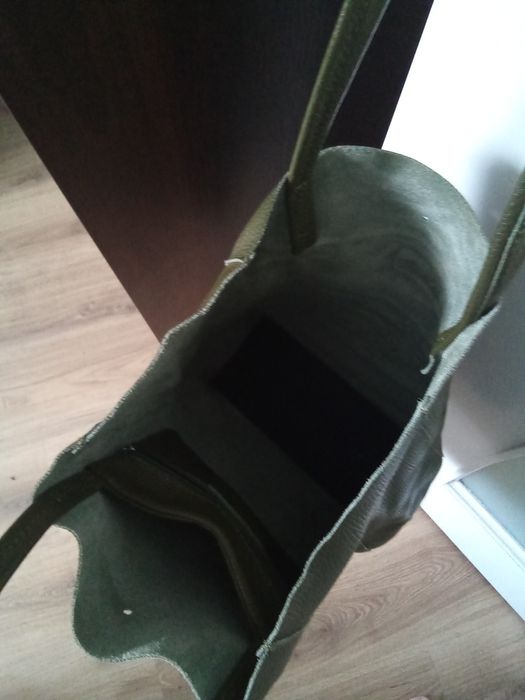 Zielona shoperka na ramię