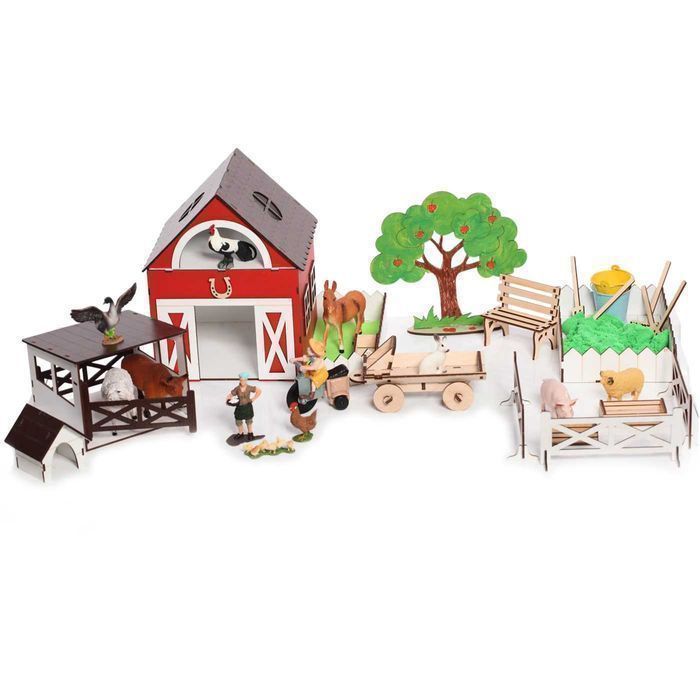 Акція! ФЕРМА для тварин ляльковий будинок для животных шляйх