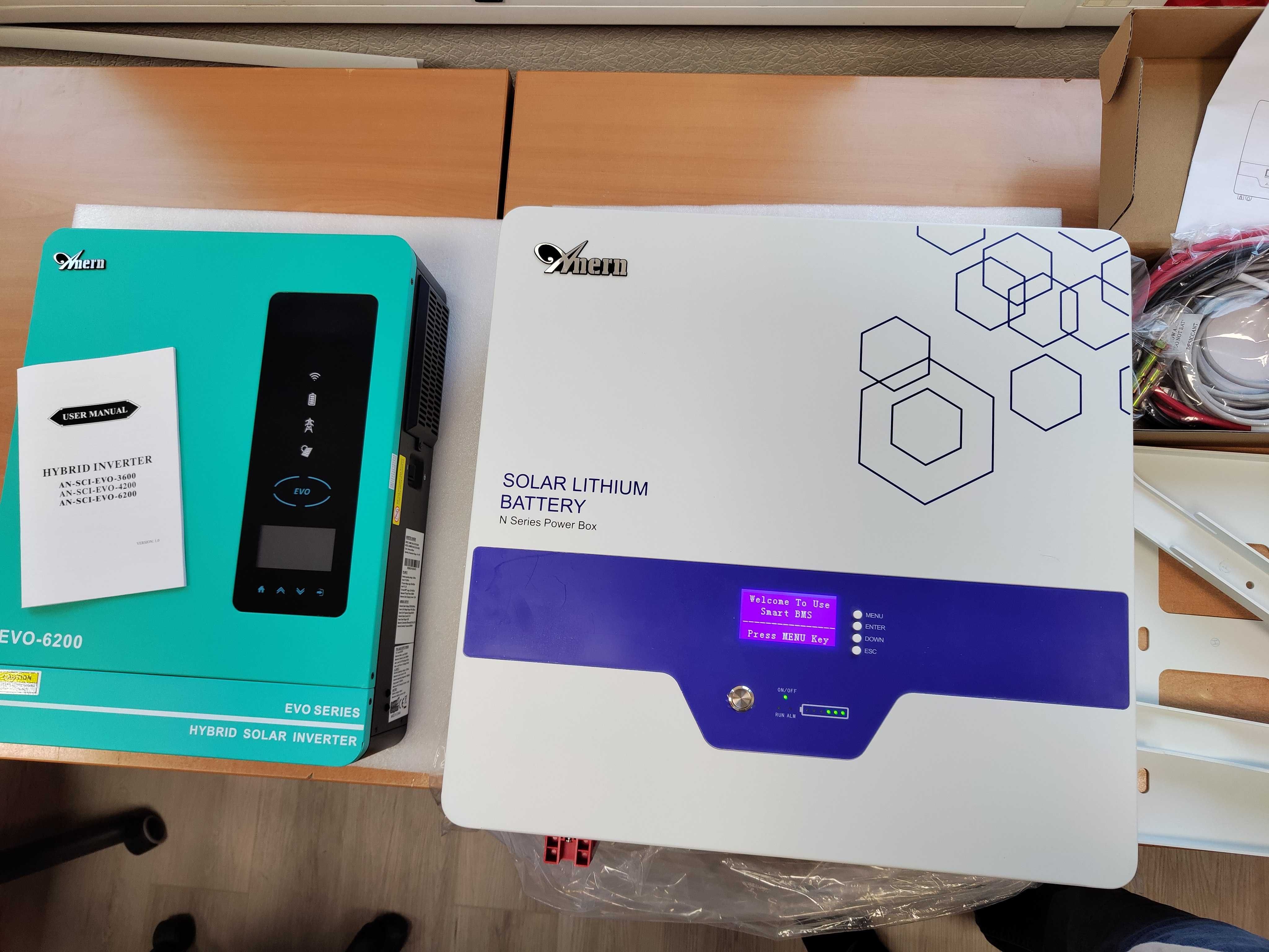 Инвертор Гибридный ANERN 6.2 кВт AN-SCI-EVO-6200+ Wi-Fi
