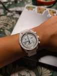 swatch x omega mission to the moon snoopy