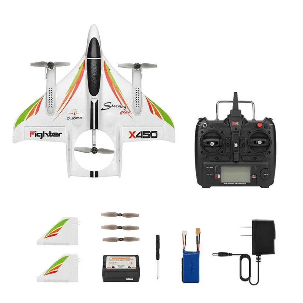 Радіокерований літак WL toys X450 2.4G 6CH 3D