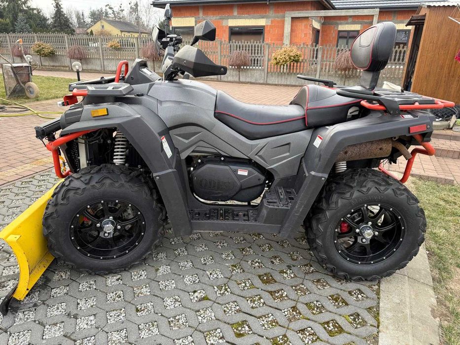 Odes 800 Quad Pług + wyciągarka i lampa led