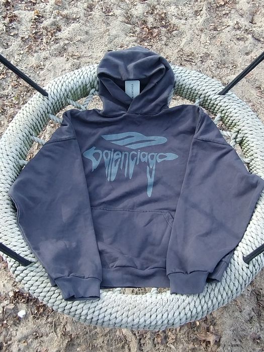 Balenciaga Men's 3B Liquified Hoodie
