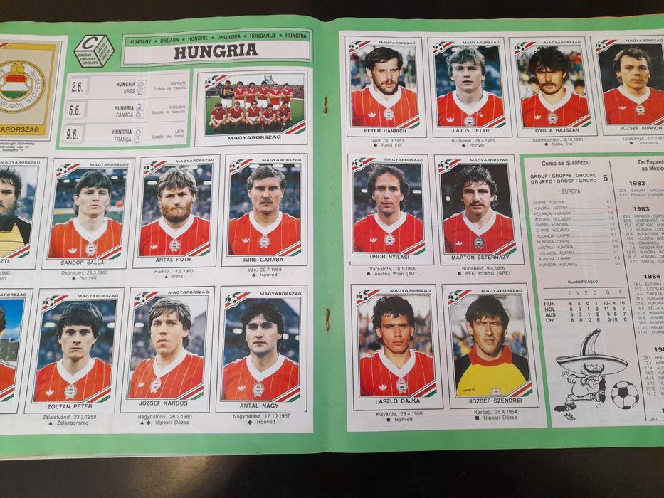 Caderneta Panini Mundial MEXICO 86 - Pique - completa - cromos Copa