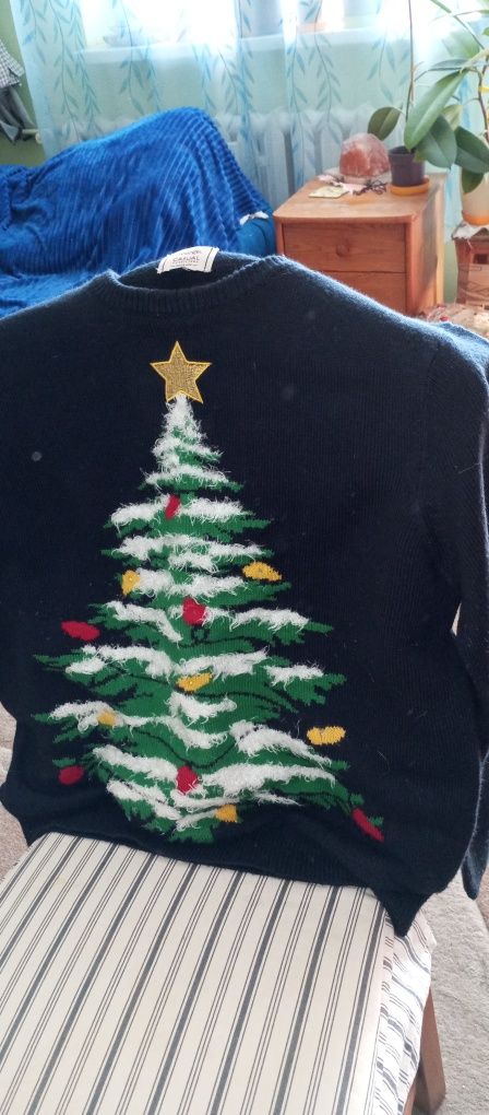 Sweter świąteczny rozmiar L świecący