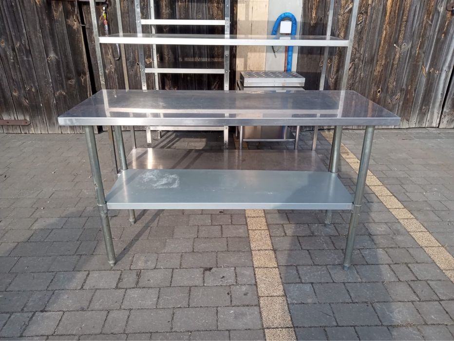 Stół Regał Gastronomiczny ze Stali Nierdzewnej