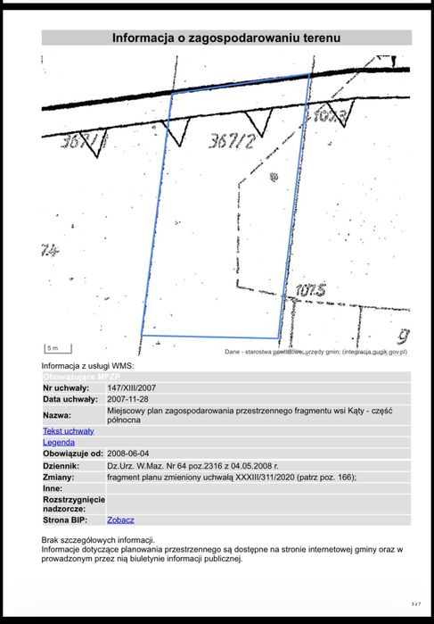 Atrakcyjna działka budowlona w m. Kąty, gm. Góra Kalwaria