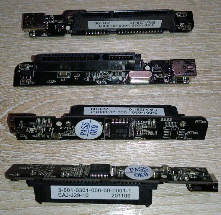 Плата дефіцитна JM20329 Hi-Speed USB to SATA Bridge Controller