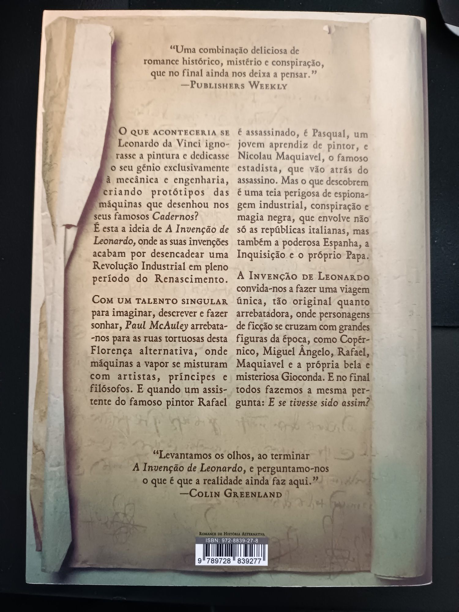 A Invenção de Leonardo (Paul J. McAuley)