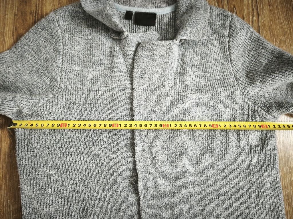 Gruby sweter kardigan damski