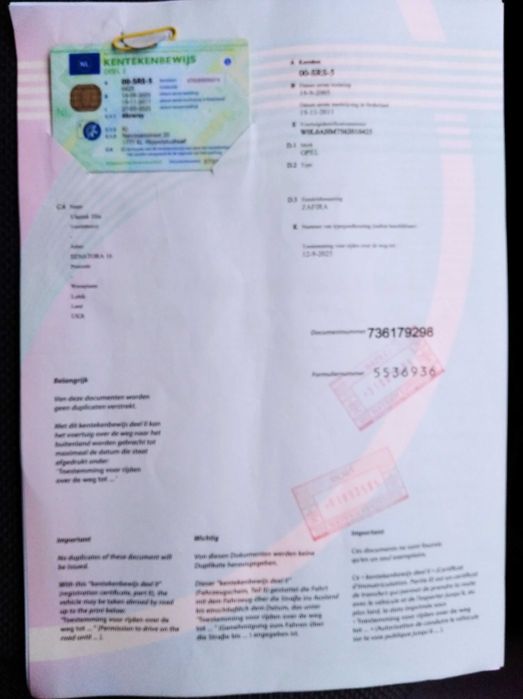 Зафіра . 1.8 . бензин .  2006 р . Нідерланди