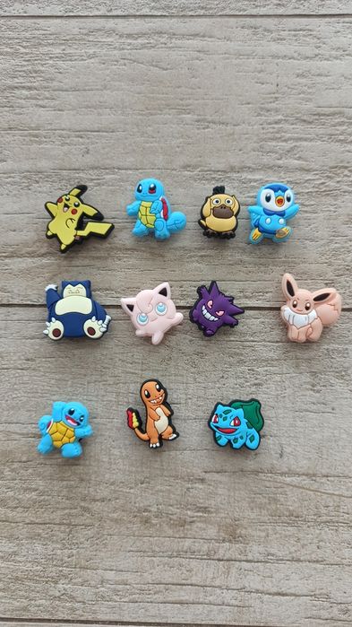 Покемон джибитсы украшения на обувь кроксы Pokemon Jibbitz Crocs