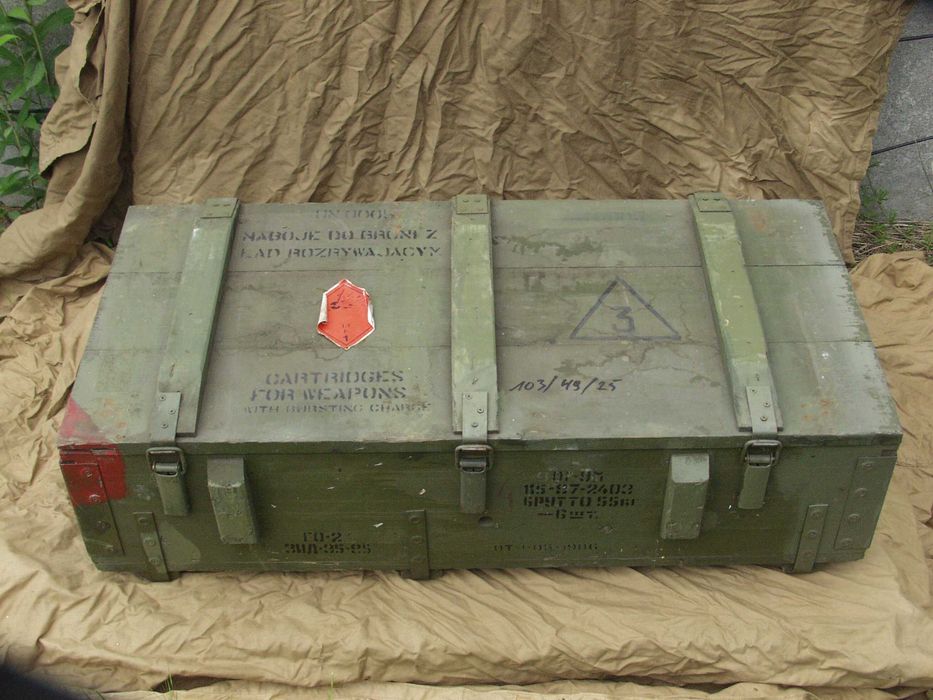 Skrzynia Drewniana Wojskowa PG-9