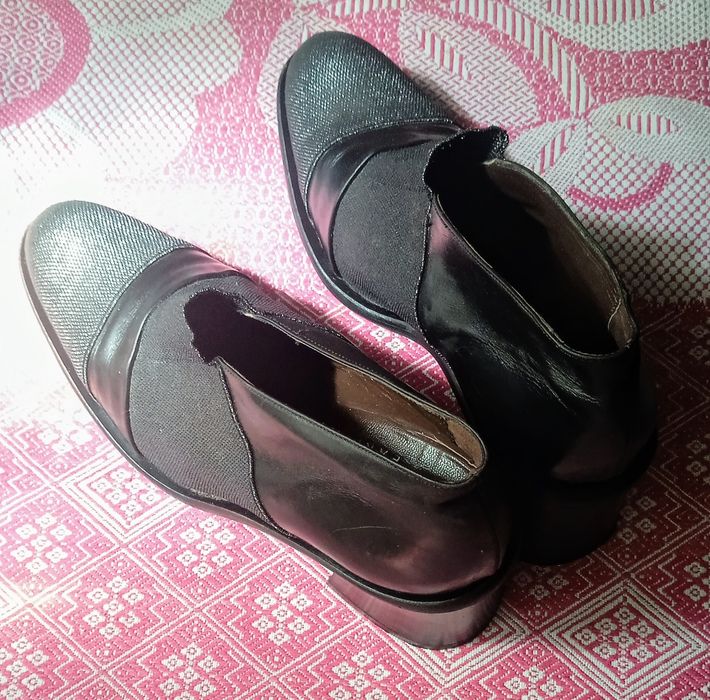 Шкіряні італійські туфлі / мешти