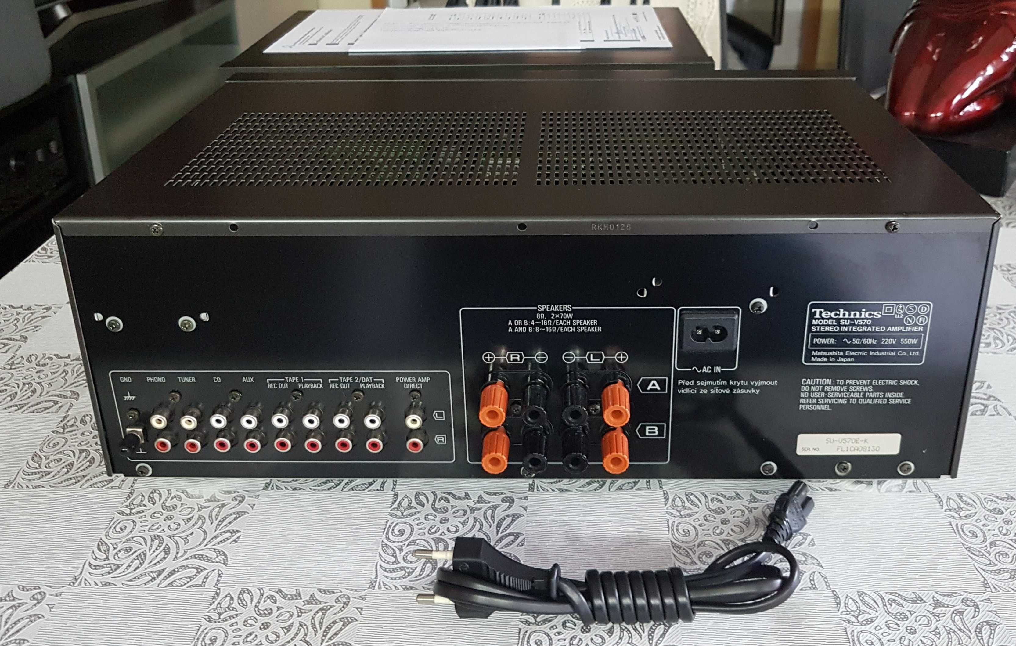 Amplificador Technics SU-V570 PXS Cap, Em Excelente Estado
