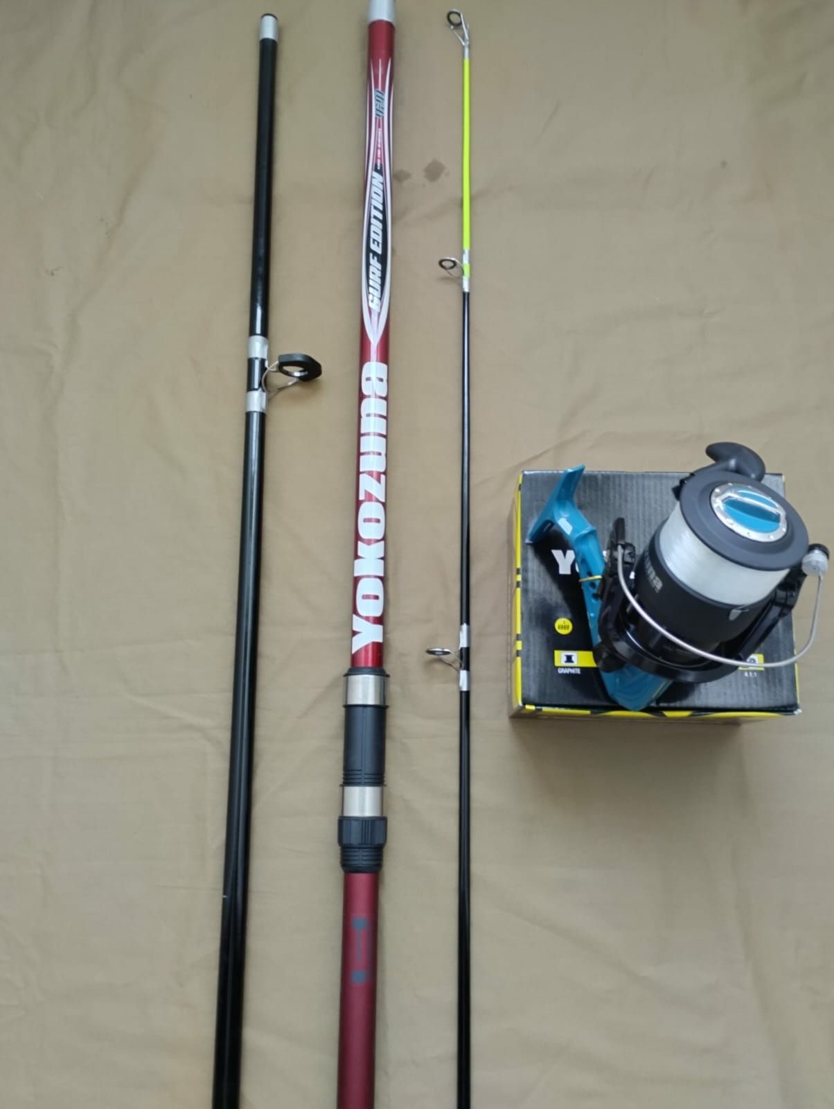 Cana surfcasting com carreto