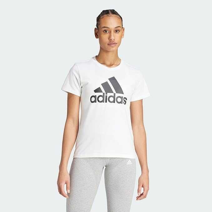 Damska Koszulka T-shirt ADIDAS XS Essentials Logo Tee Biały
