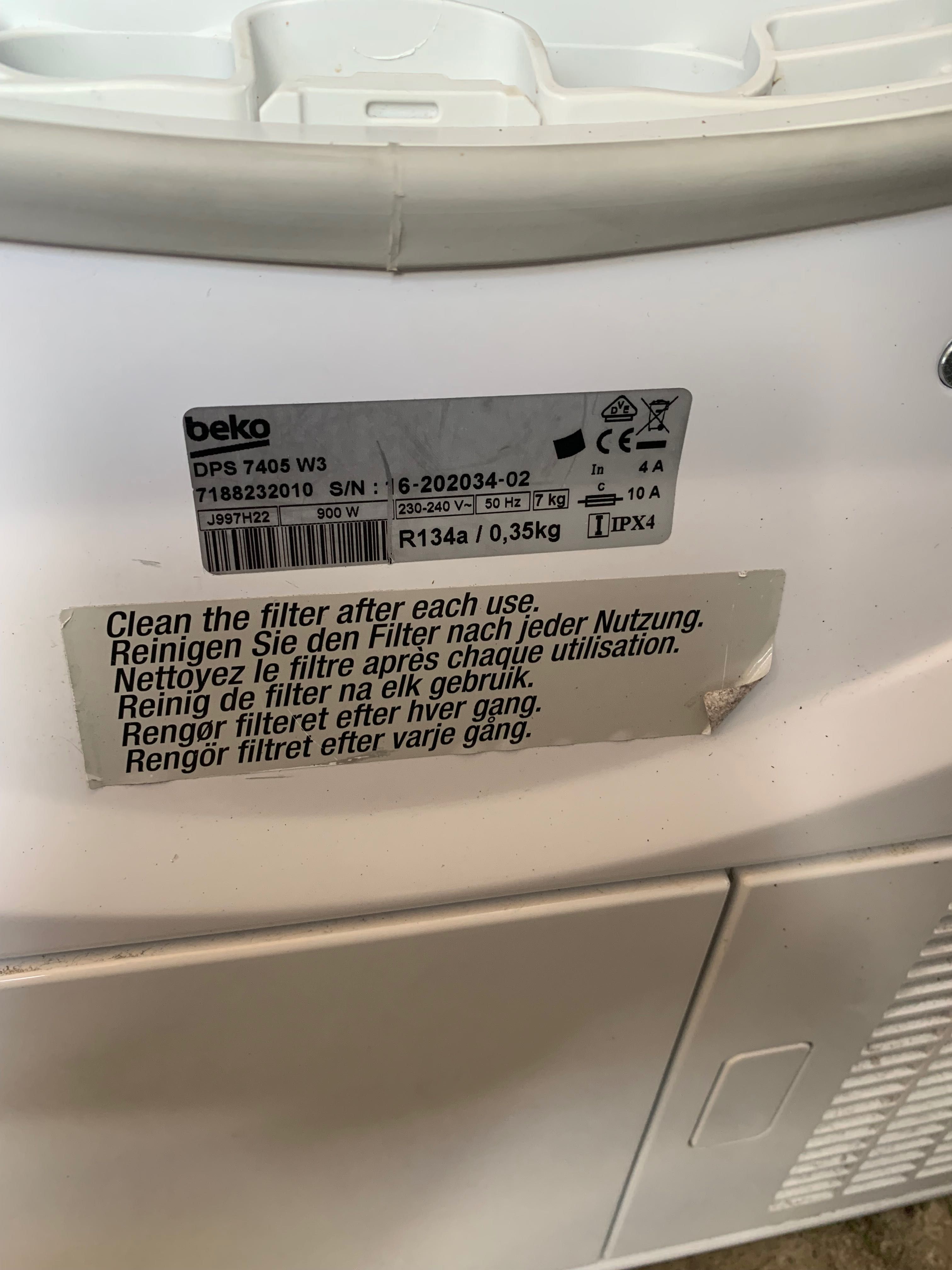 Сушка для одягу Beko 7кг б/у