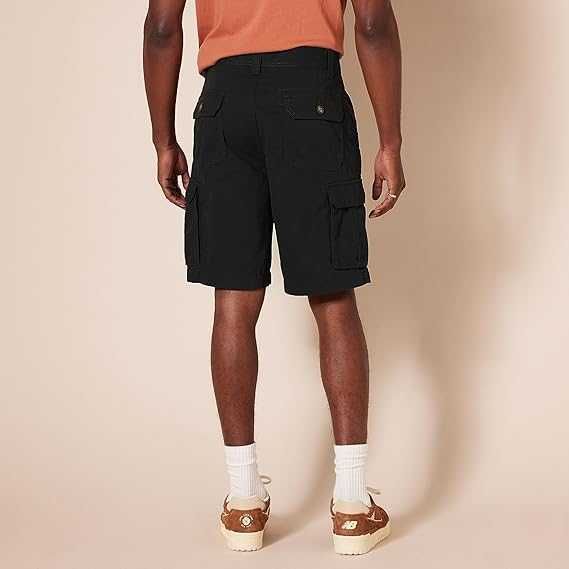 Spodenki AMAZON ESSENTIALS Classic Fit Short Cargo Bawełna Czarny 44