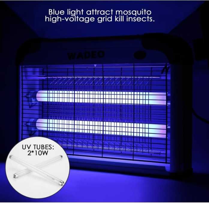 Lampa Owadóbójcza UV, Pułapka Na Owady Latające, Lampa Na Owady 20W