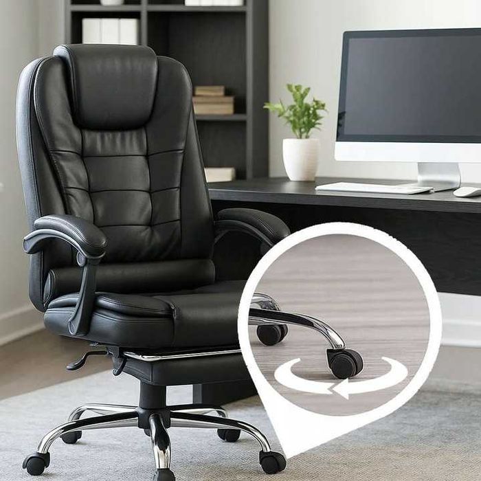 NOWY Fotel Biurowy Ergonomiczny Do Biurka Obrotowy Krzesło Biurowe FV