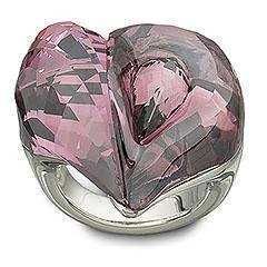 Розкішна каблучка Swarovski Heart Rosaline Satin Ring
