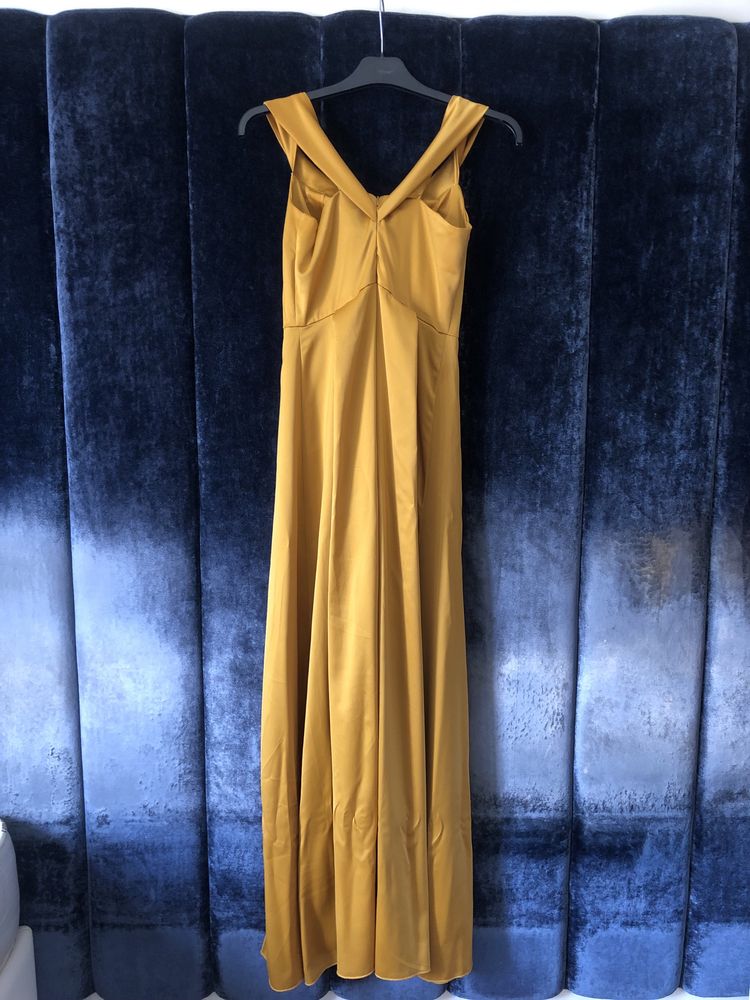 Vestido amarelo mostarda Kiwini