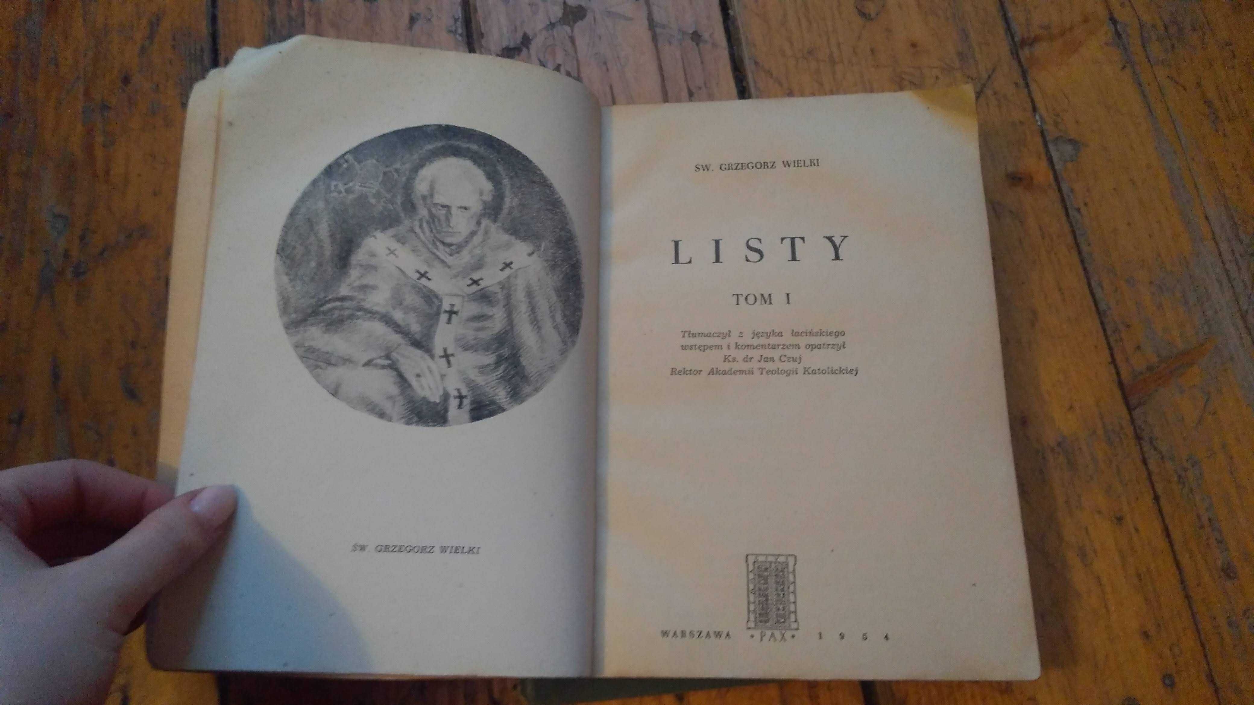 "Św. Grzegorz - Listy" Tom I i II Ks. dr. J. Czuj 1954r.