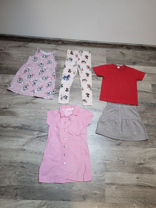 Zestaw markowych ubranek rozmiar 110 H&M girl2girl Cool Club