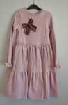 Vestido inverno rosa menina 8 anos Fruto Doce