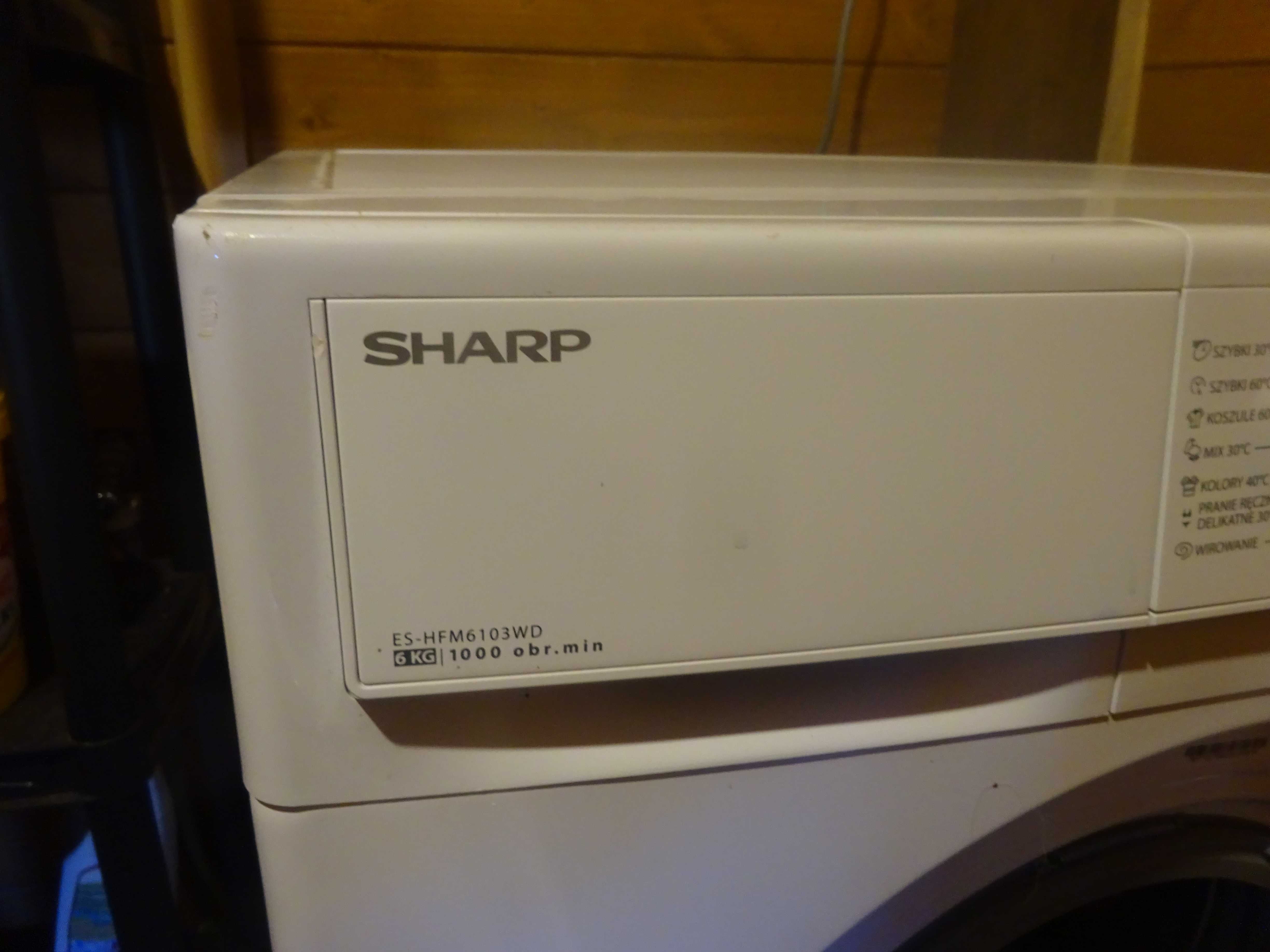 pralka SHARP ES-HFM6103WD 6 kg sprawna 1000 obr