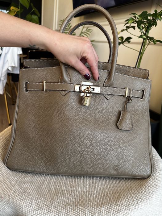 Torba shopper skora naturalna stan idealny