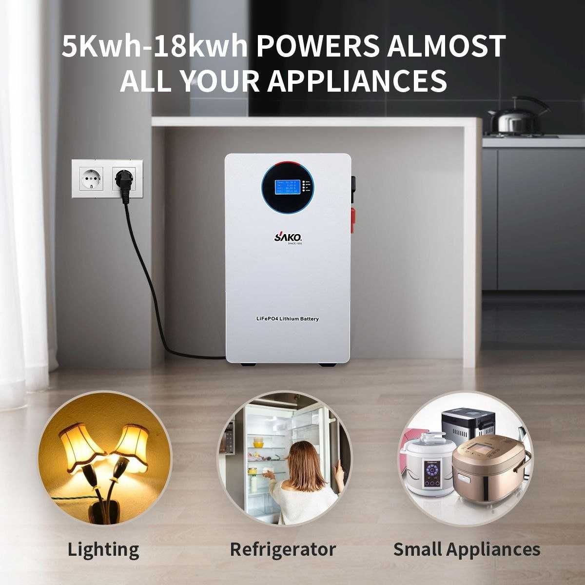 Акумулятор 5 кВт*год 48V батарея для інвертора ДБЖ LiFePo4 SAKO