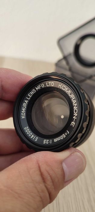 Lente Komuranon-e F=50mm 1:35 Komura Lens MFG. LTD