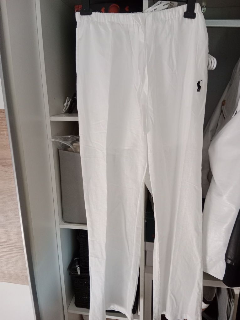 Spodnie damskie lniane polo Ralph