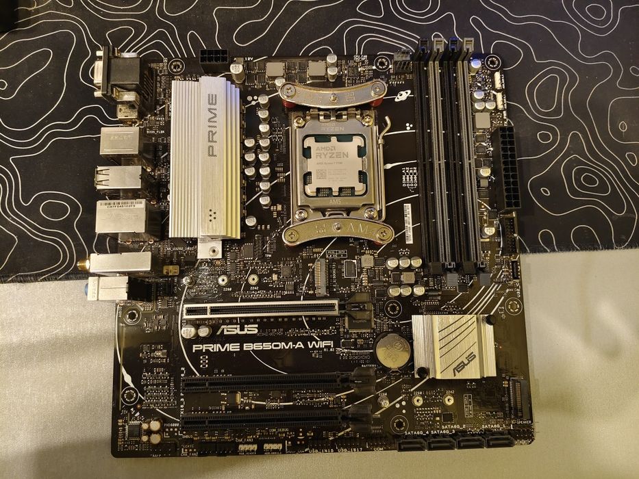 Комплект AM5 Ryzen 7 7700, Kingbank 48gb 2×24gb, Asus Prime B650M-A
