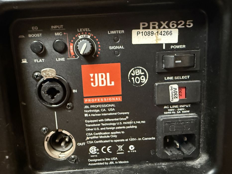 Колонки JBL PRX 625