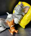 Bonecos em PVC. Tom & Jerry a dormir