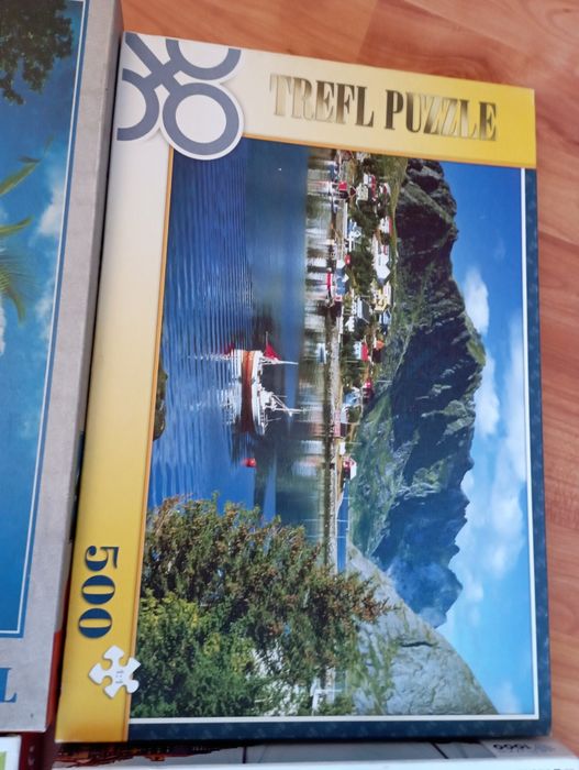 Puzzle 6 pudełek 8 obrazków