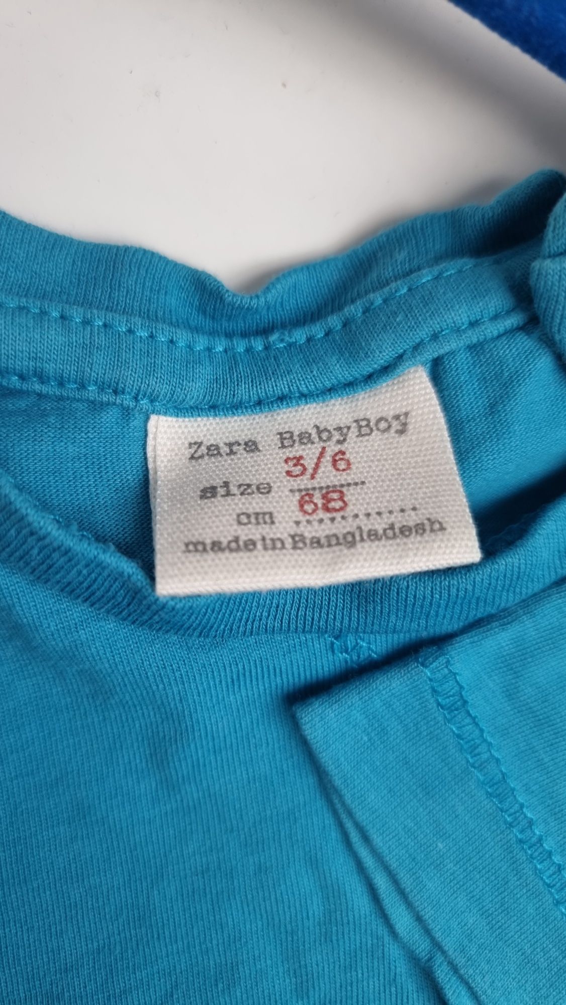 Koszulki H&M i Zara r. 68 zestaw 2x t-shirt z krótkim rękawkiem