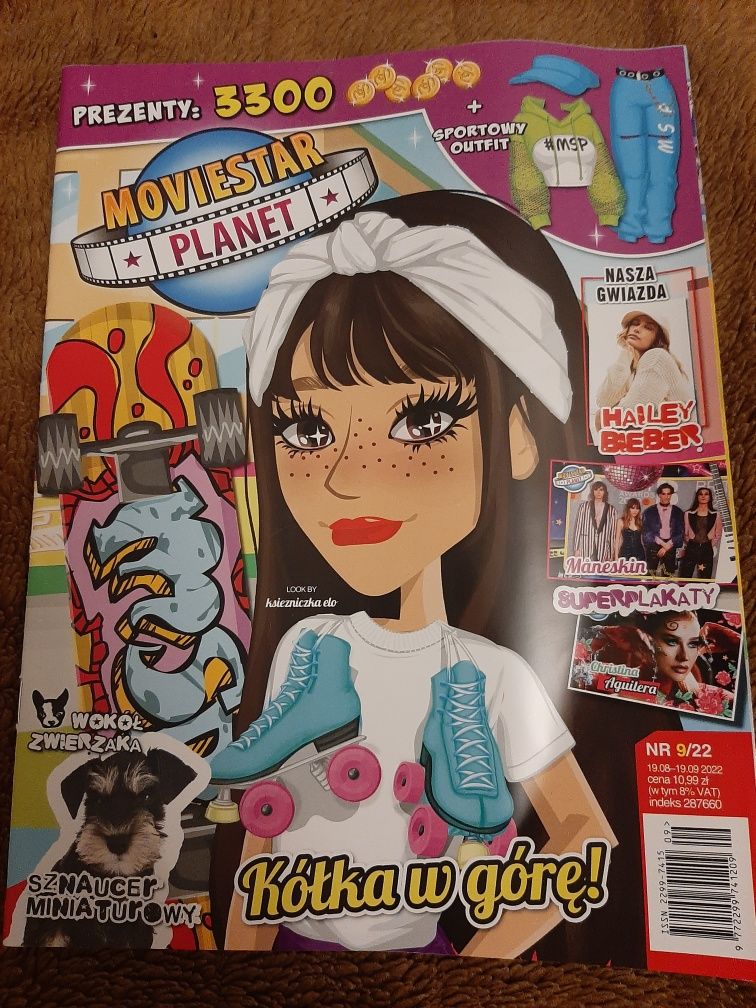 Gazeta Moviestarplanet z kodem 9/22 kody monety kod do gry prezent