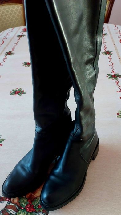 Стильні демисен чобітки натуральна шкіра